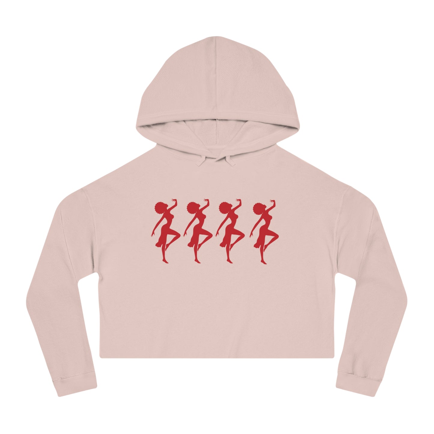 Cropped Hooded Sweatshirt - African Dance