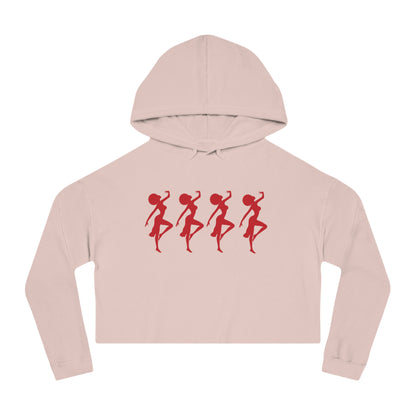 Cropped Hooded Sweatshirt - African Dance