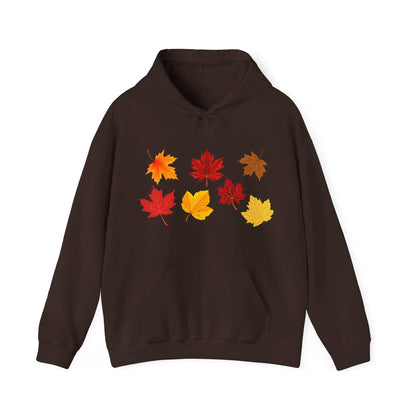 Unisex Hooded Sweatshirt - Fall Leaves