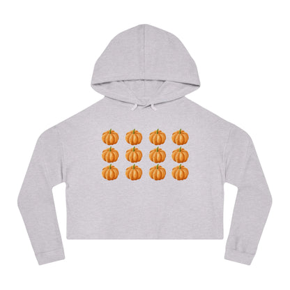 Cropped Hooded Sweatshirt - Fall Pumpkins