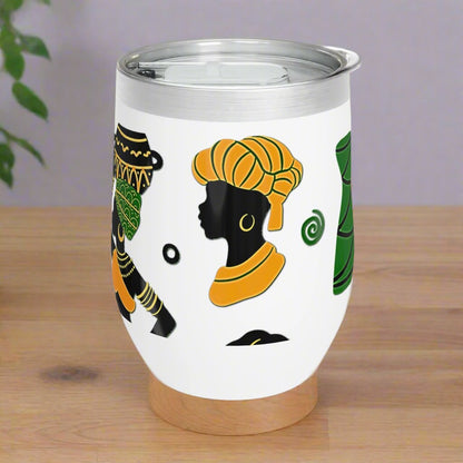 Wine Tumbler - African Montage