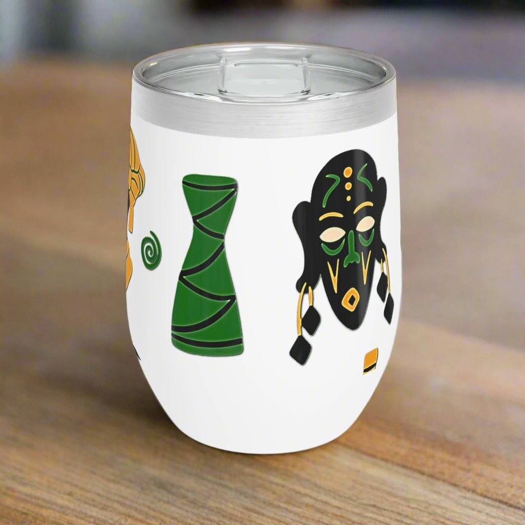 Wine Tumbler - African Montage