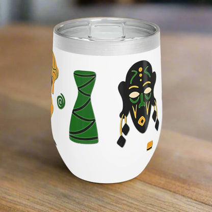 Wine Tumbler - African Montage
