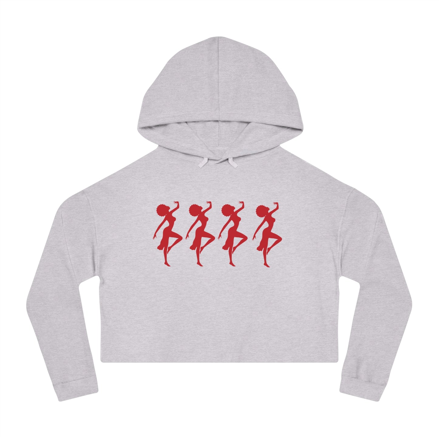 Cropped Hooded Sweatshirt - African Dance