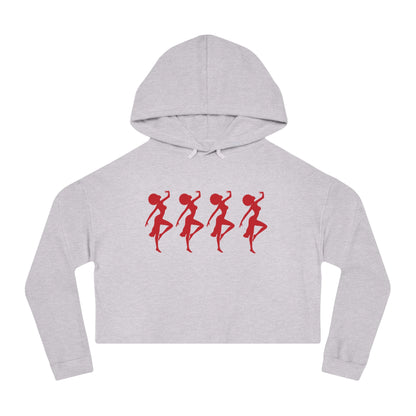 Cropped Hooded Sweatshirt - African Dance