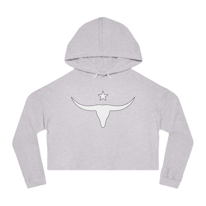 Cropped Hooded Sweatshirt - Long Horn