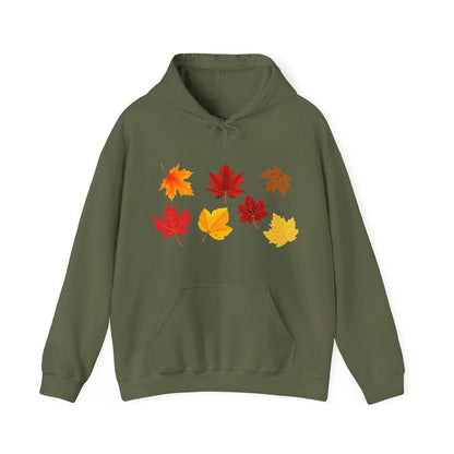 Unisex Hooded Sweatshirt - Fall Leaves