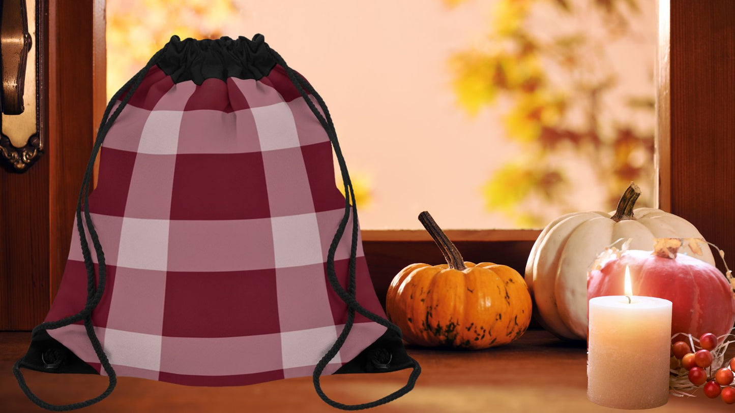 Drawstring Bag - Fall Flannel