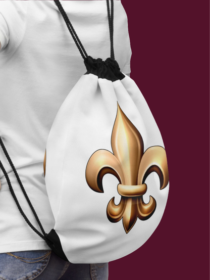 Drawstring Bag - Fleur De Lis