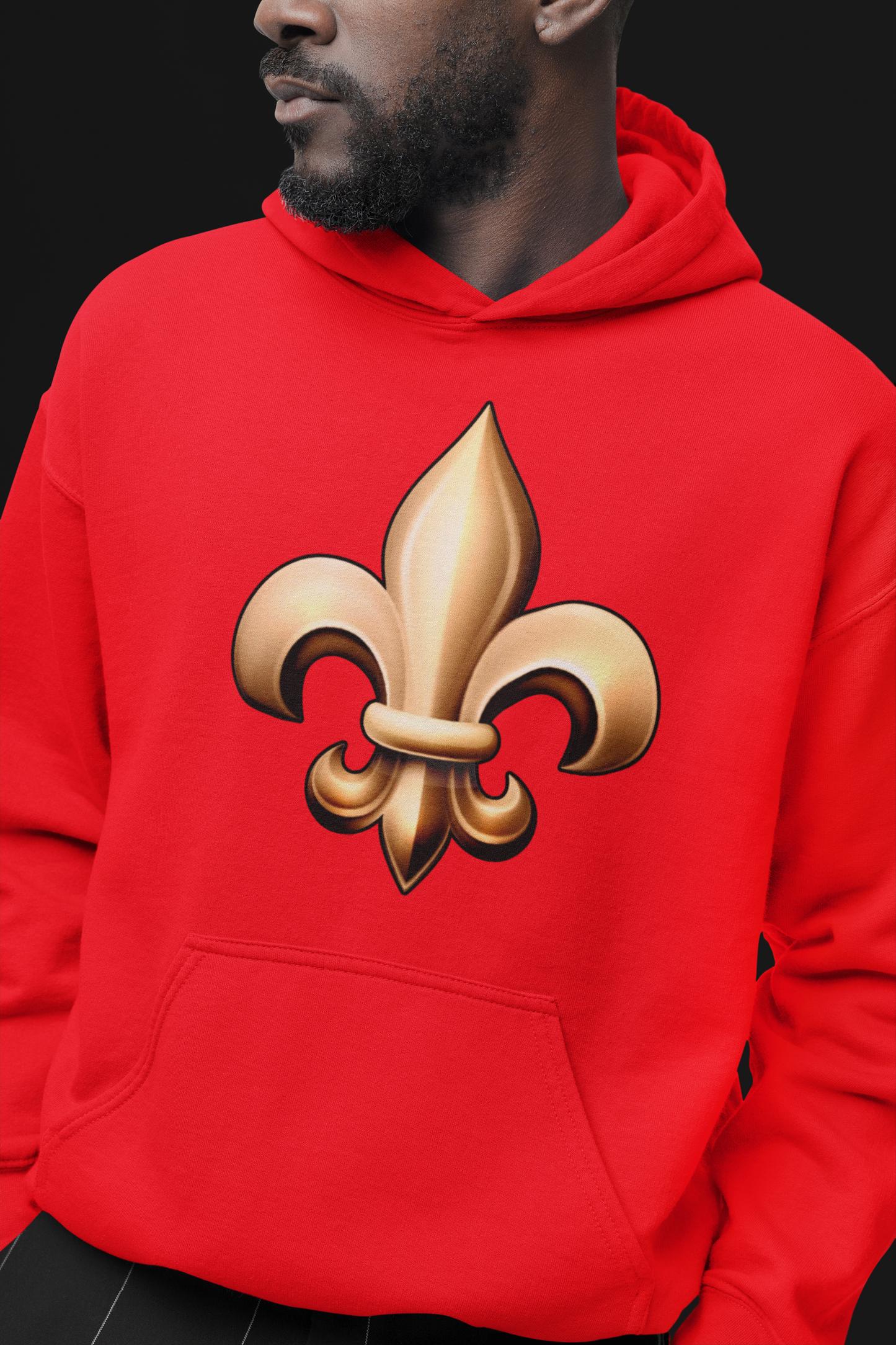 Unisex Sweatshirt Hoodie- Fleur De Lis