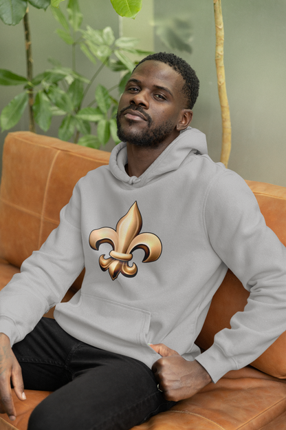 Unisex Sweatshirt Hoodie- Fleur De Lis