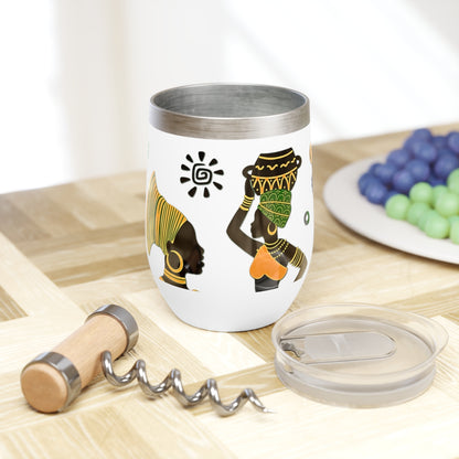 Wine Tumbler - African Montage