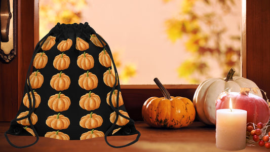 Drawstring Bag - Fall Pumpkins