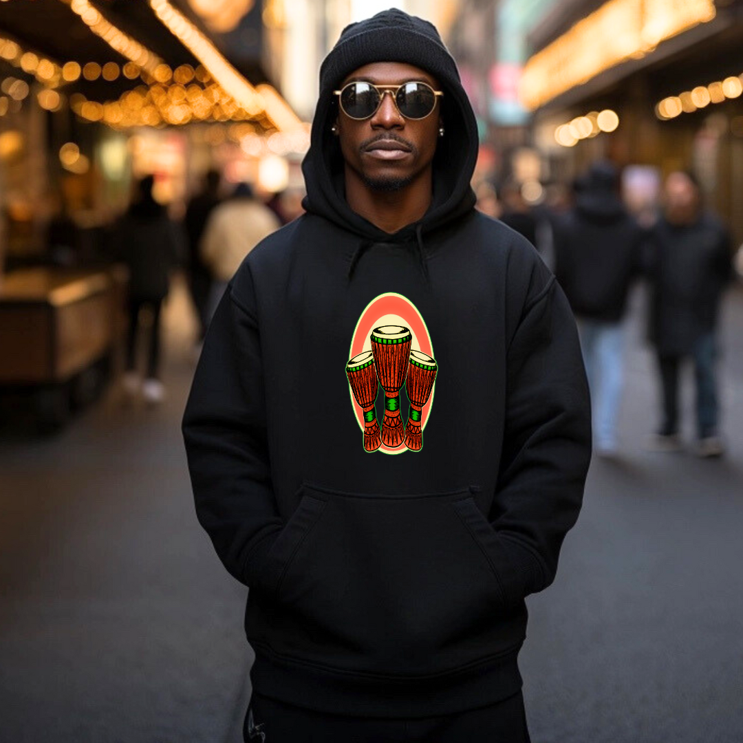 Unisex Hooded Sweatshirt - Djembe