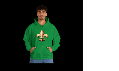 Unisex Sweatshirt Hoodie- Fleur De Lis