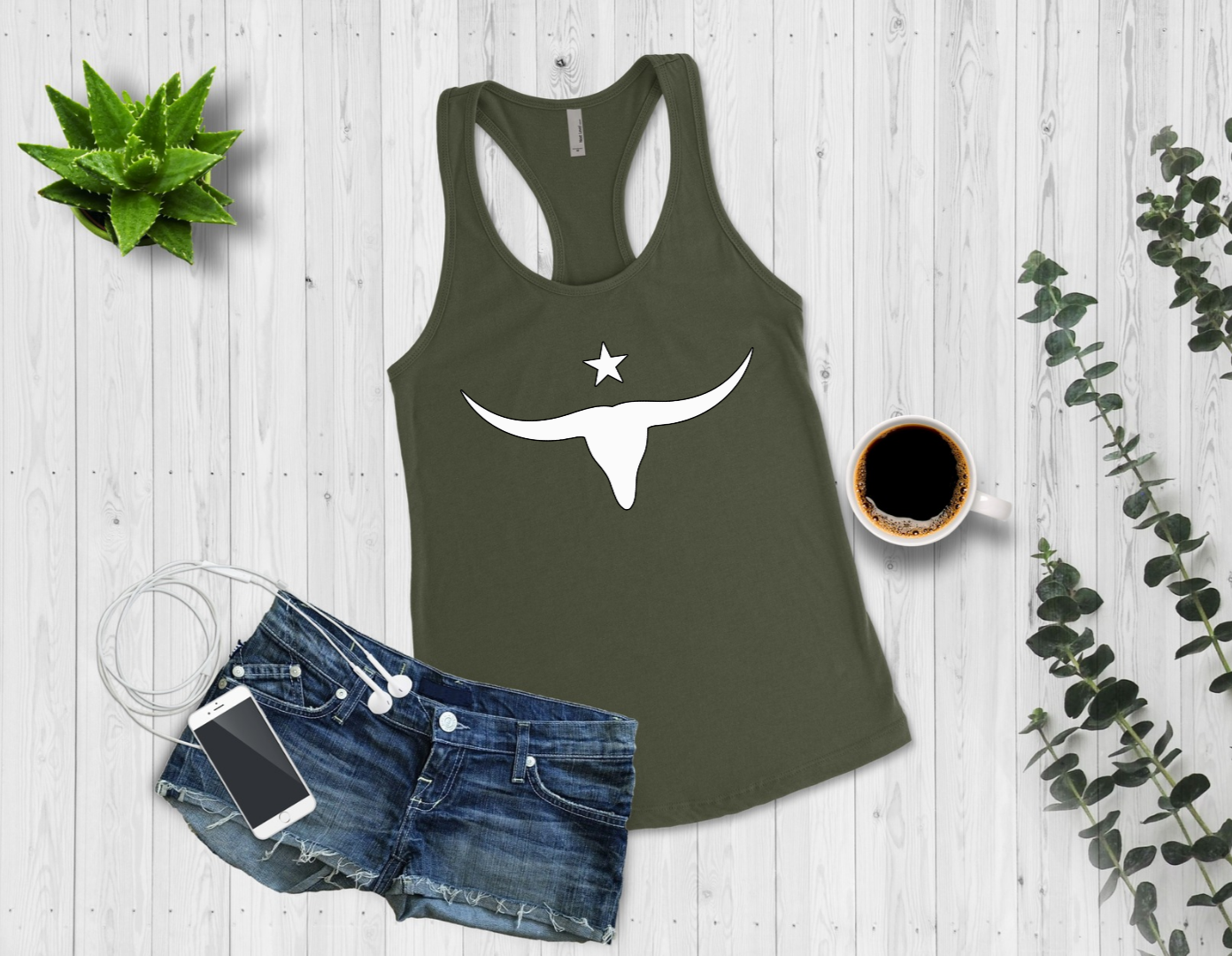 Racerback Tank - Long Horn