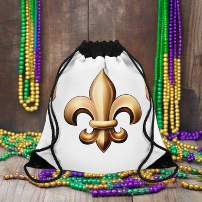 Drawstring Bag - Fleur De Lis