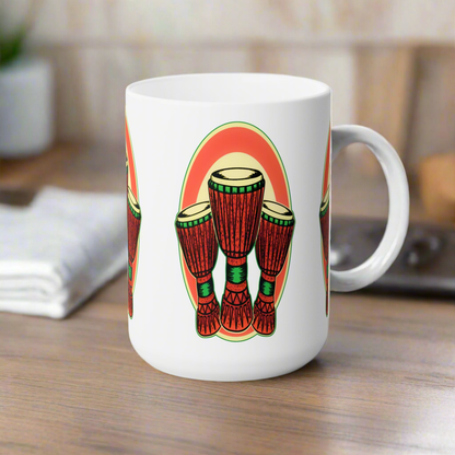 Ceramic Mug - Djembe