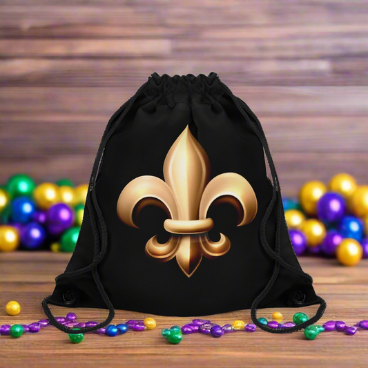 Drawstring Bag - Fleur De Lis