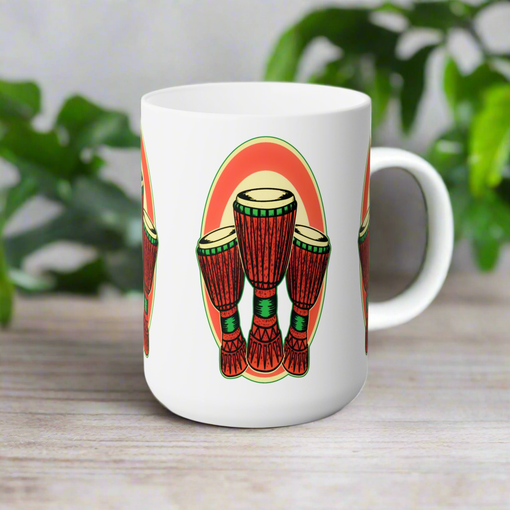 Ceramic Mug - Djembe