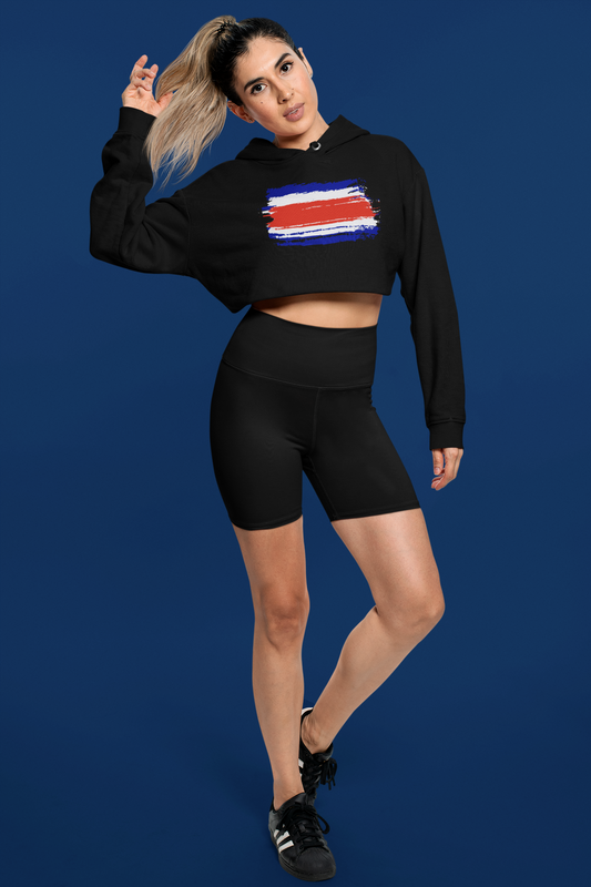 Cropped Hooded Sweatshirt - Costa Rica