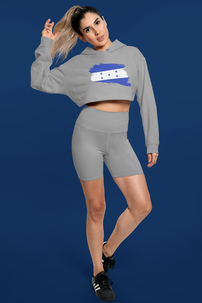 Cropped Hooded Sweatshirt - Honduras | Catracha Pride