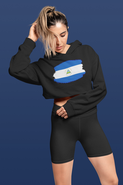 Cropped Hooded Sweatshirt - Nicaragua