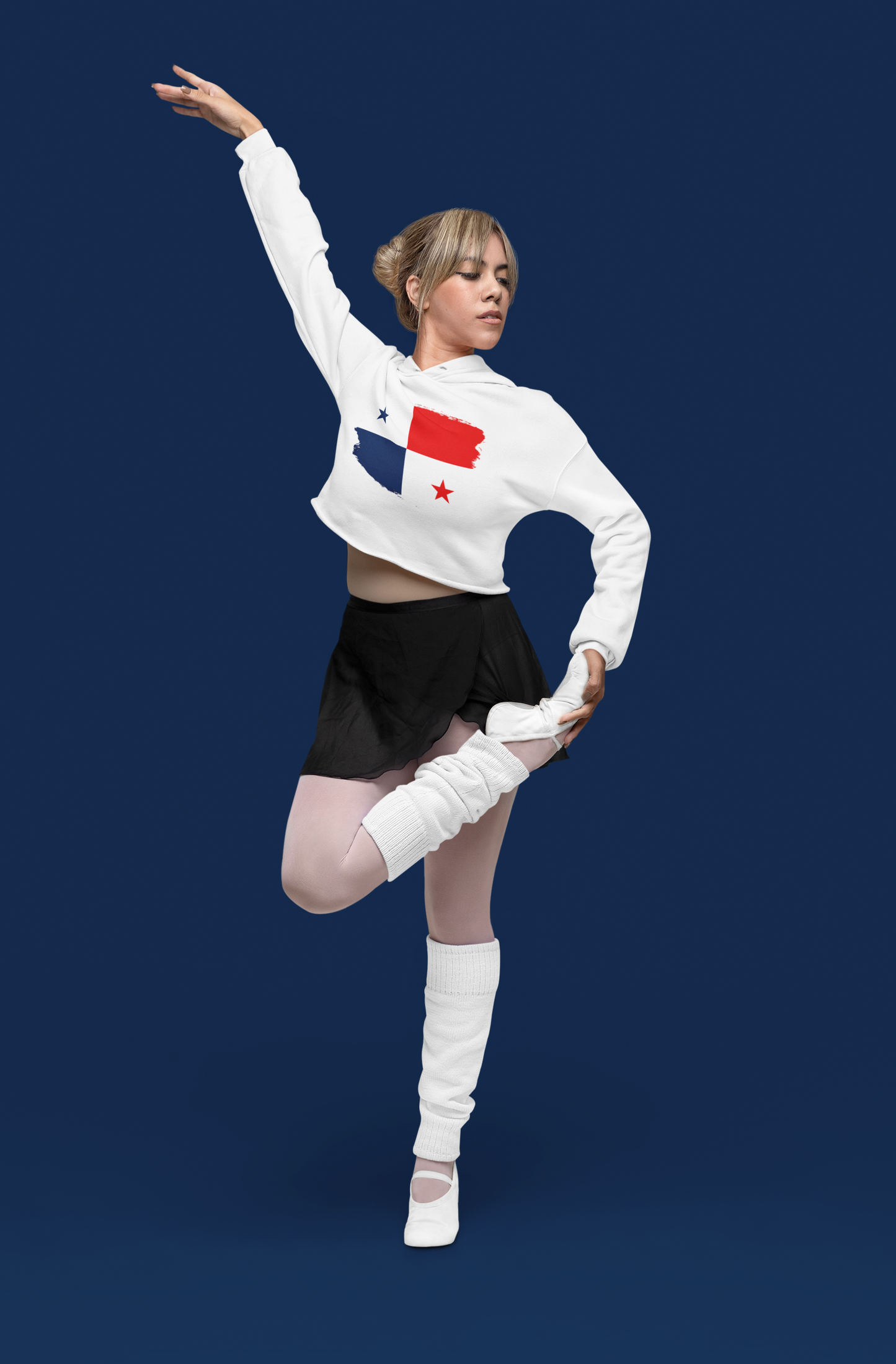 Cropped Hooded Sweatshirt - Panama