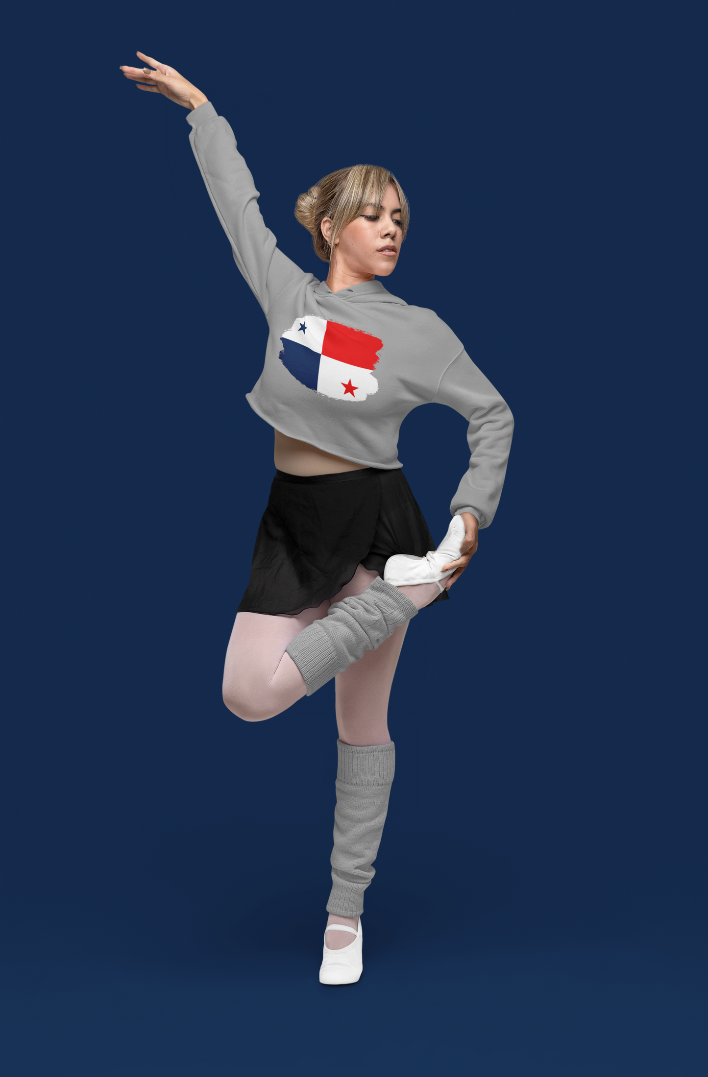 Cropped Hooded Sweatshirt - Panama