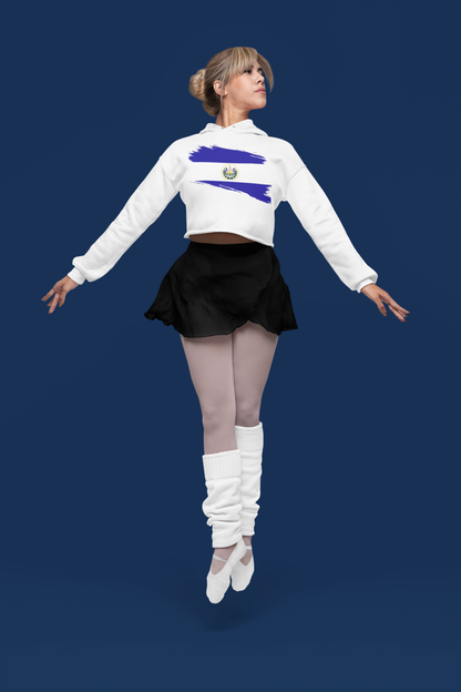 Cropped Hooded Sweatshirt - El Salvador