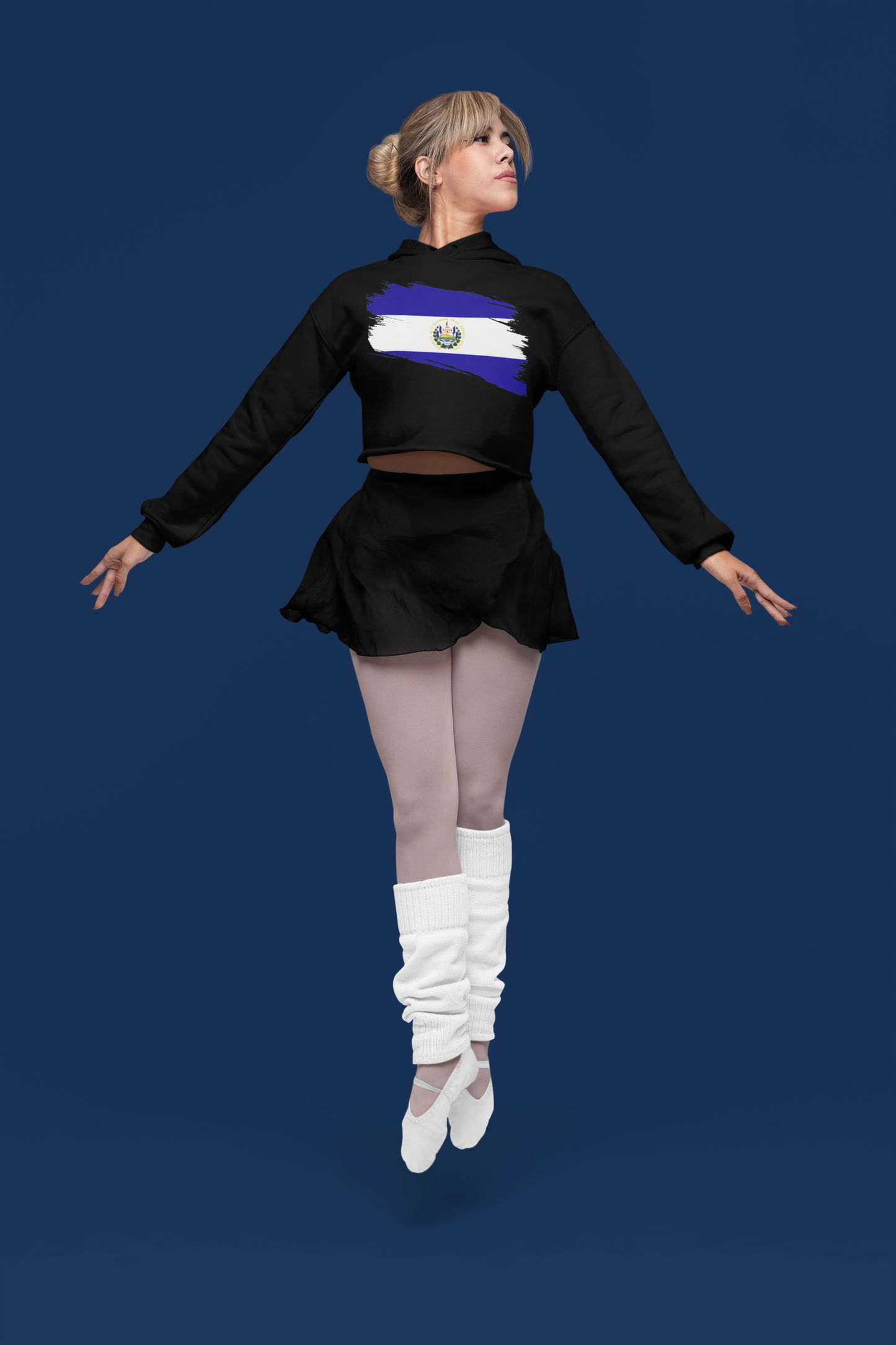 Cropped Hooded Sweatshirt - El Salvador