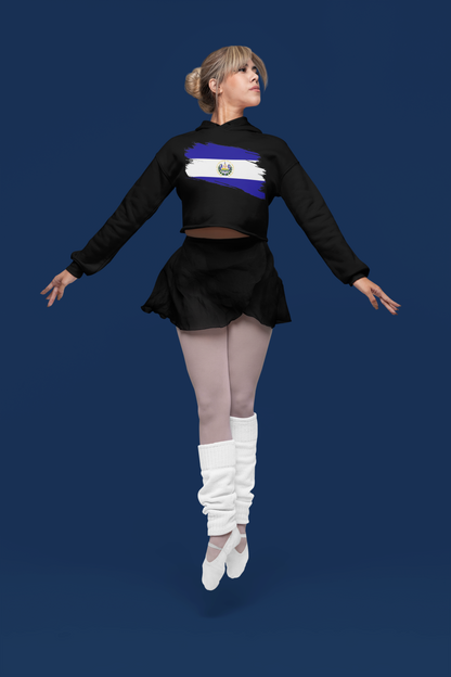 Cropped Hooded Sweatshirt - El Salvador