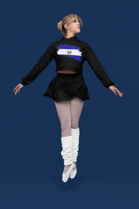 Cropped Hooded Sweatshirt - El Salvador