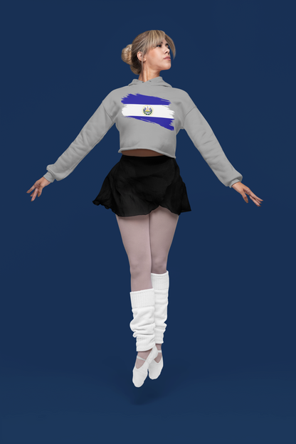 Cropped Hooded Sweatshirt - El Salvador