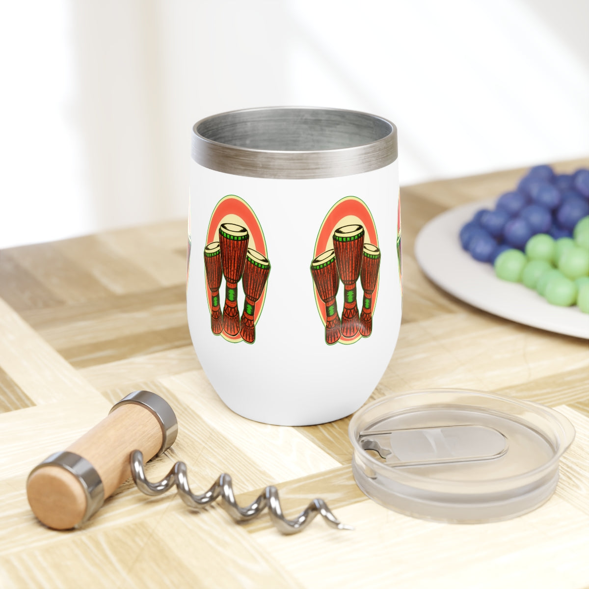 Wine Tumbler - Djembe