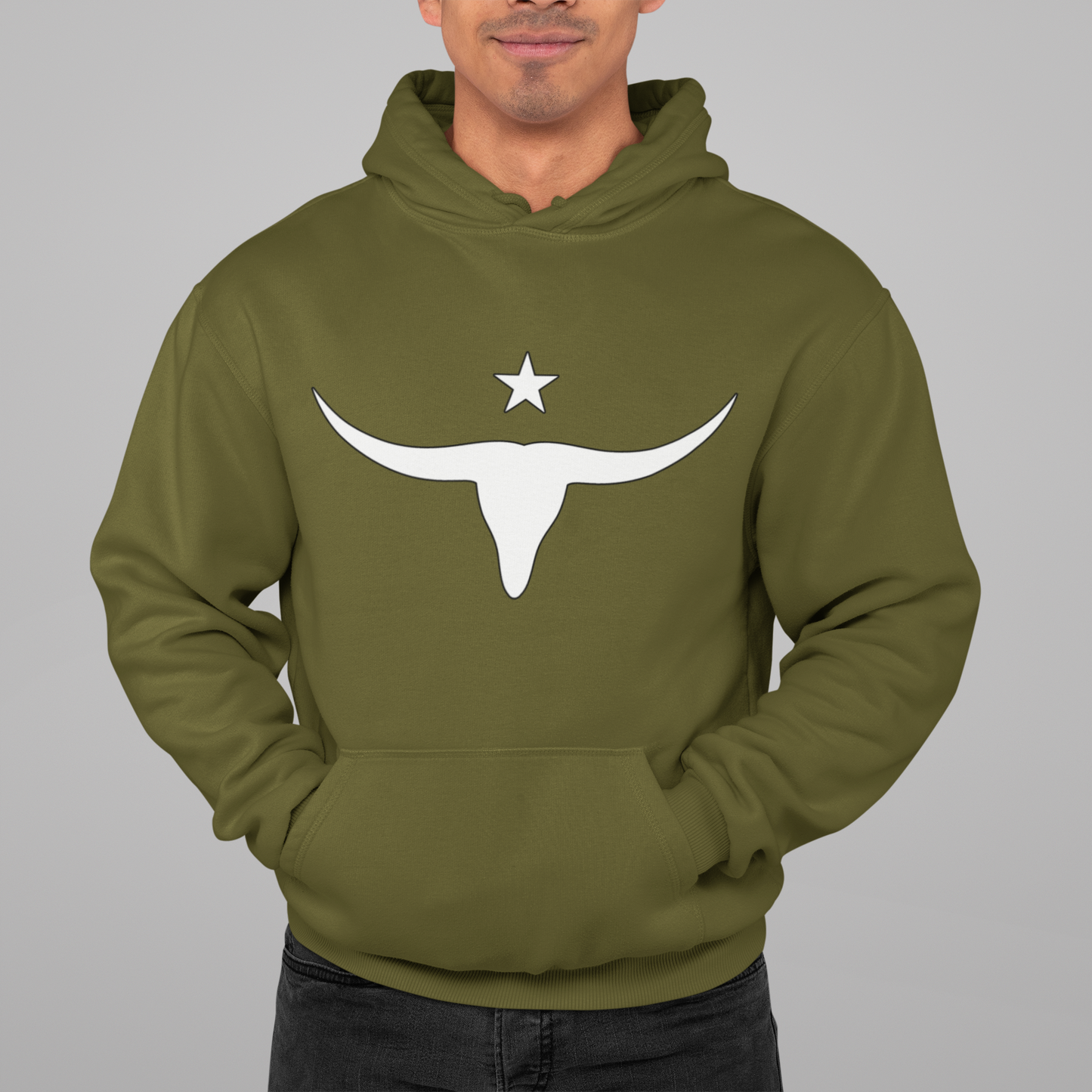 Unisex Hooded Sweatshirt - Long Horn