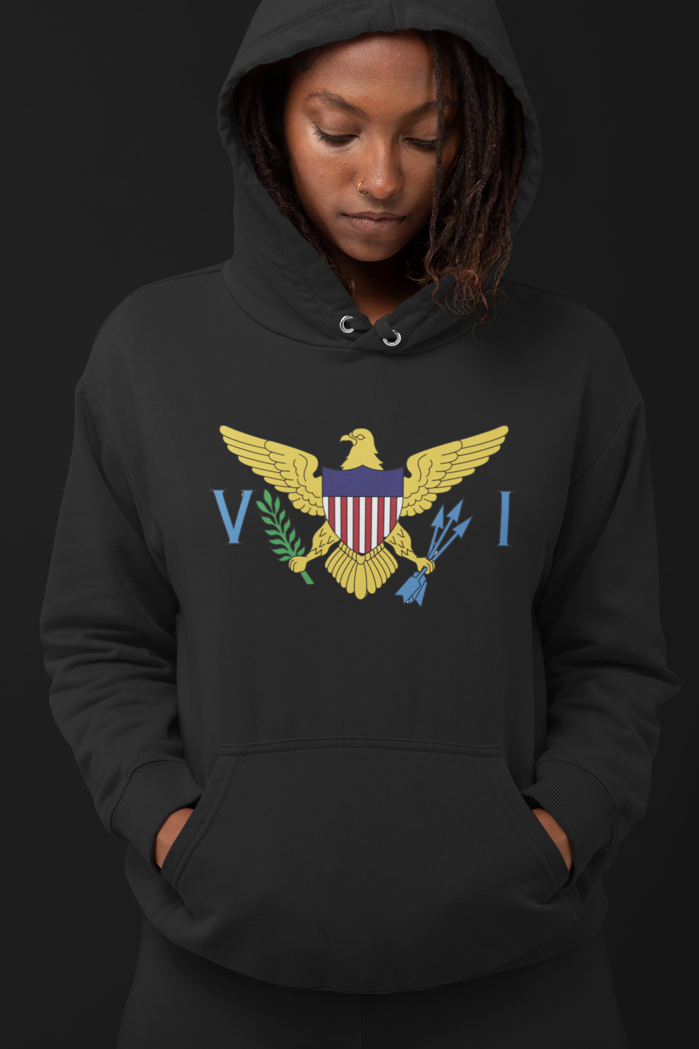 Unisex Hooded Sweatshirt - U.S. Virgin Islands