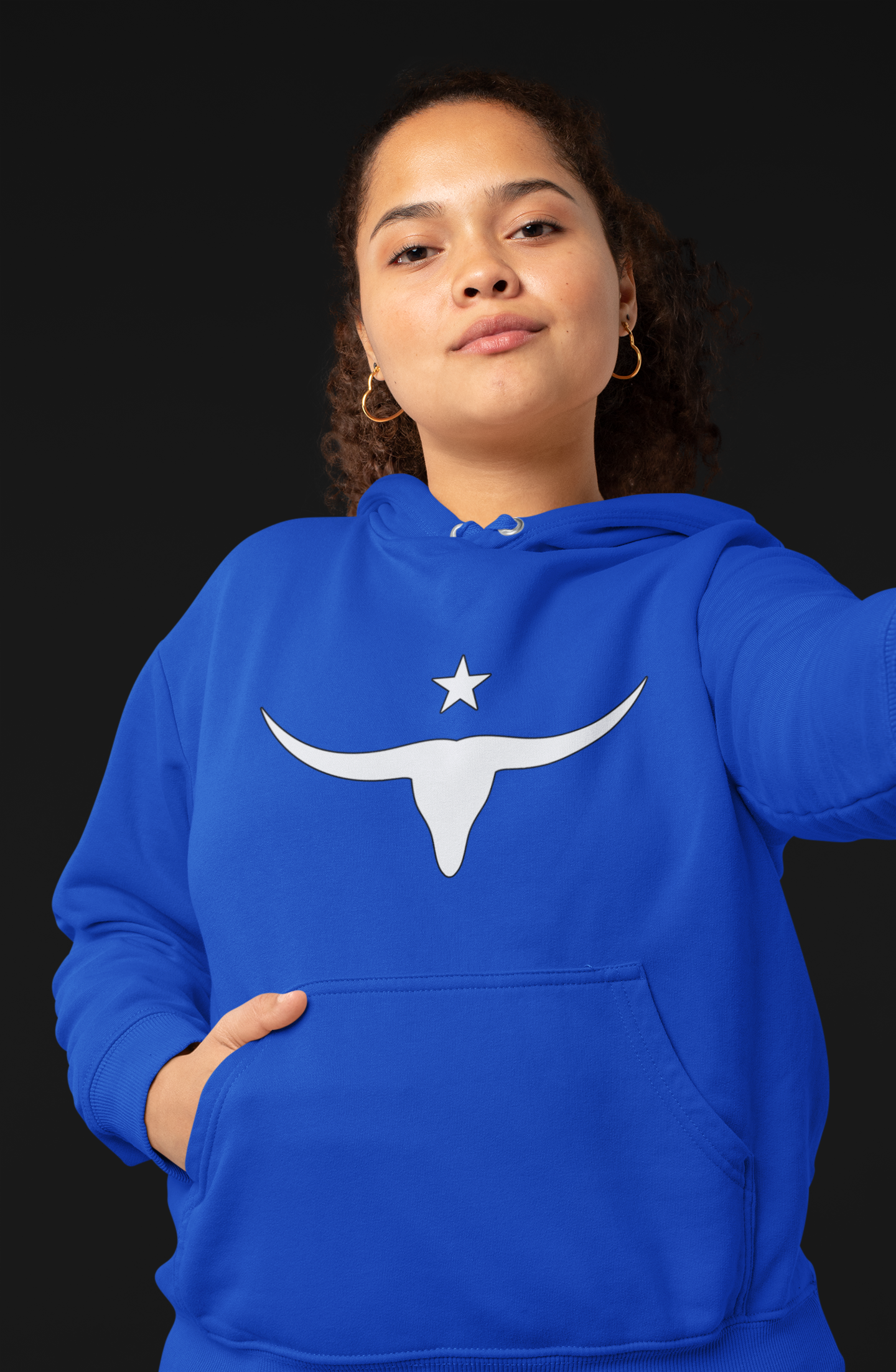 Unisex Hooded Sweatshirt - Long Horn