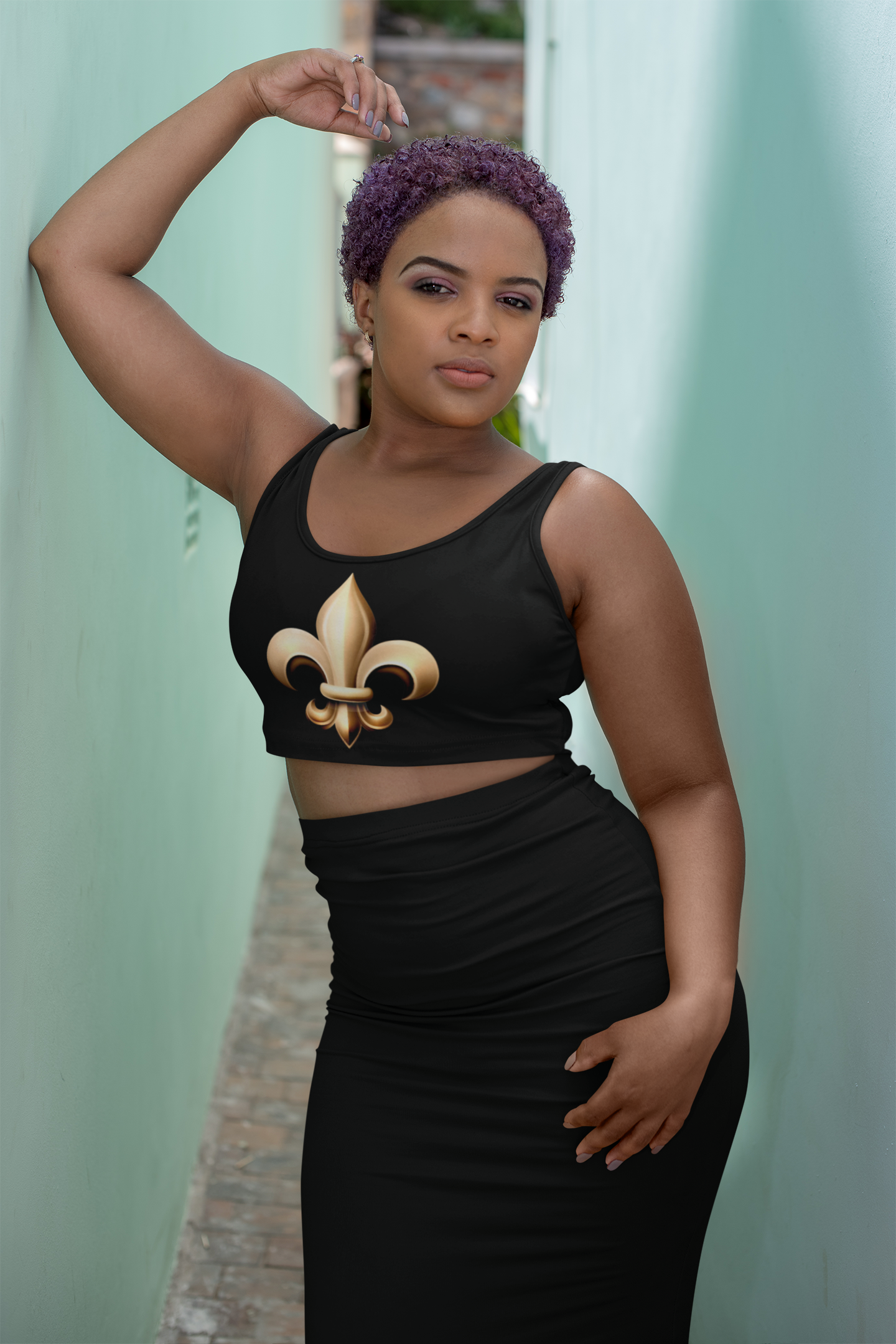 Sports Bra - Fleur De Lis