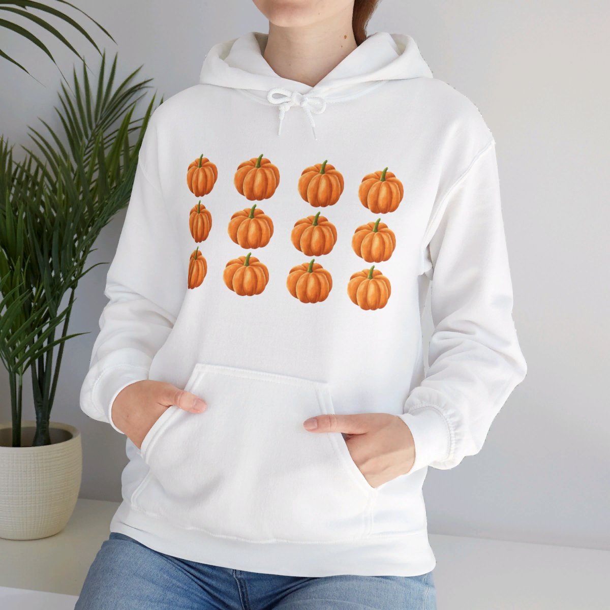 Unisex Hooded Sweatshirt - Fall Pumpkins