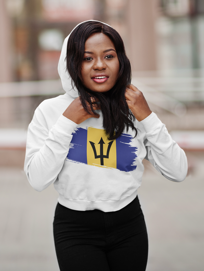 Cropped Hooded Sweatshirt - Barbados