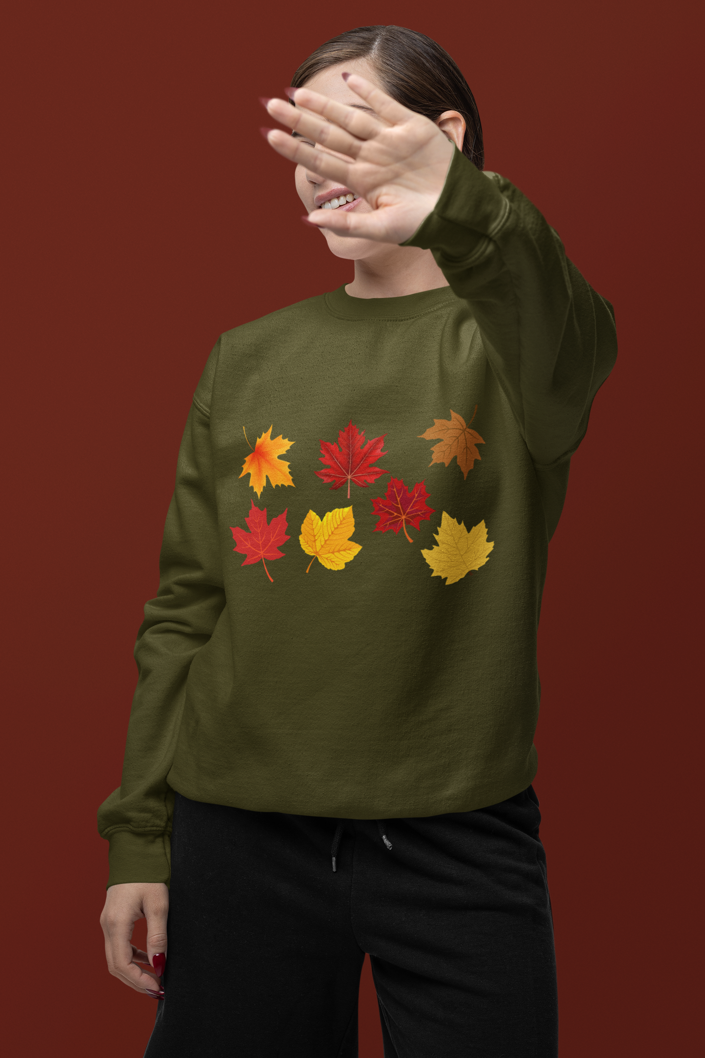 Unisex Crewneck Sweatshirt - Fall Leaves