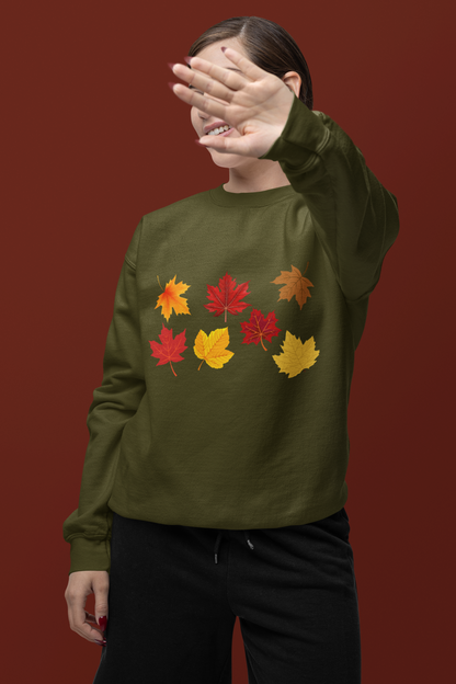 Unisex Crewneck Sweatshirt - Fall Leaves