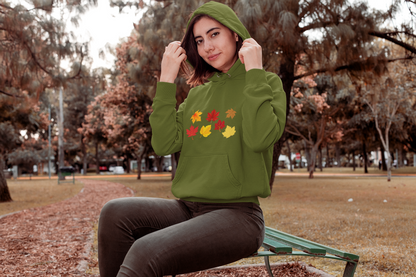 Unisex Hooded Sweatshirt - Fall Leaves