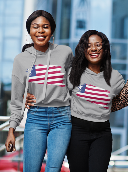 Cropped Hooded Sweatshirt - Liberia