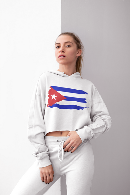 Cropped Hooded Sweatshirt - Cuba