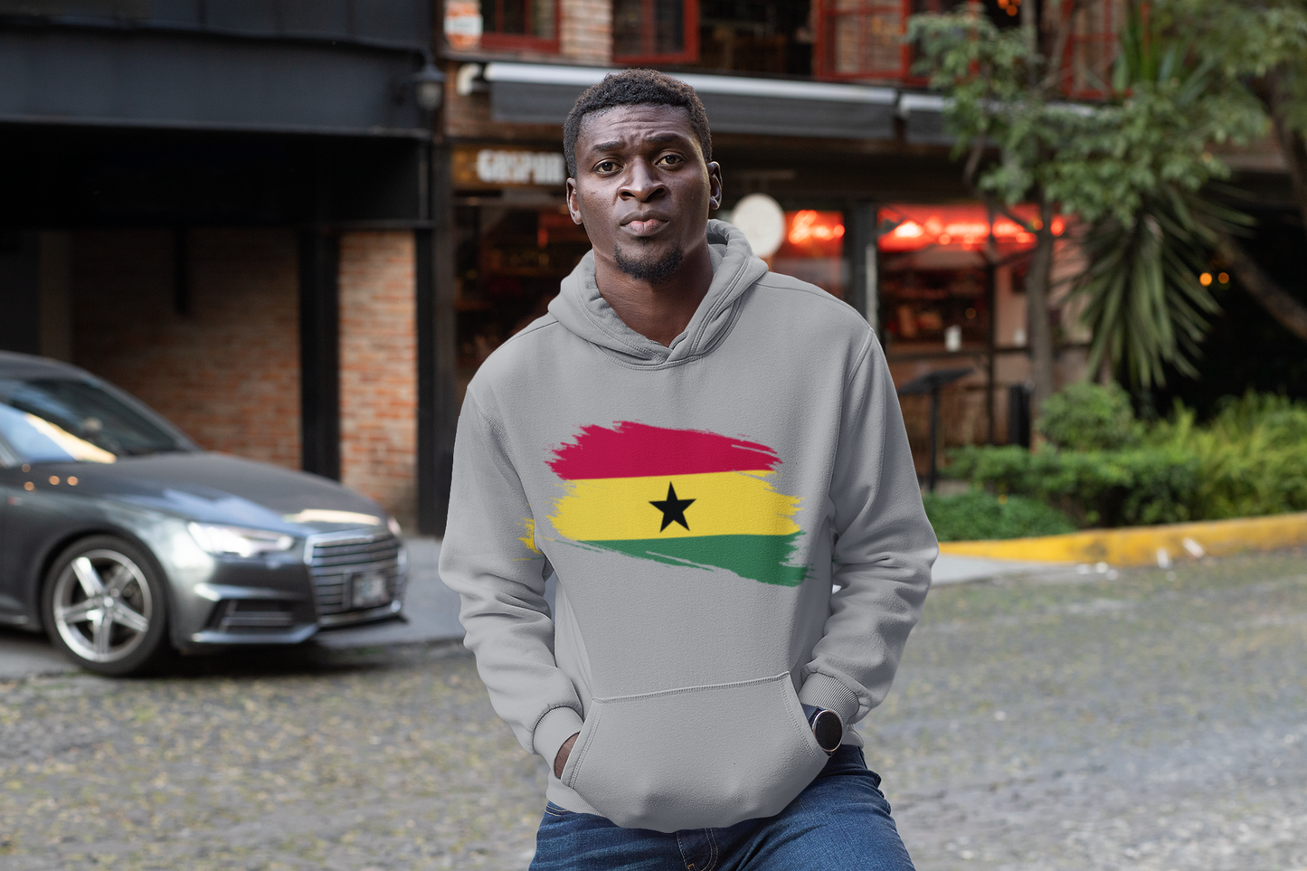 Unisex Hooded Sweatshirt - Ghana