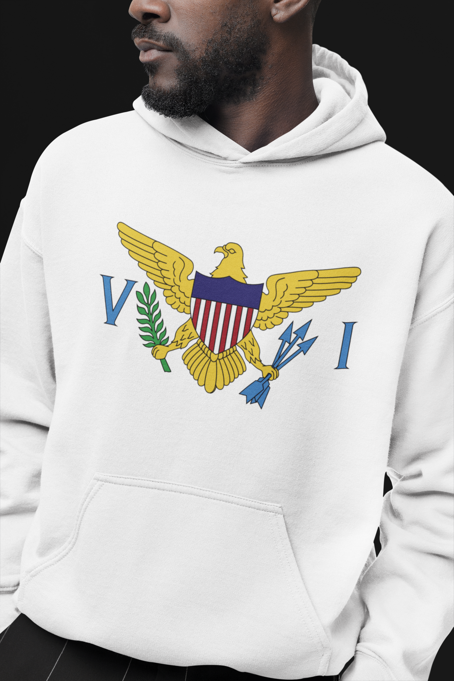 Unisex Hooded Sweatshirt - U.S. Virgin Islands