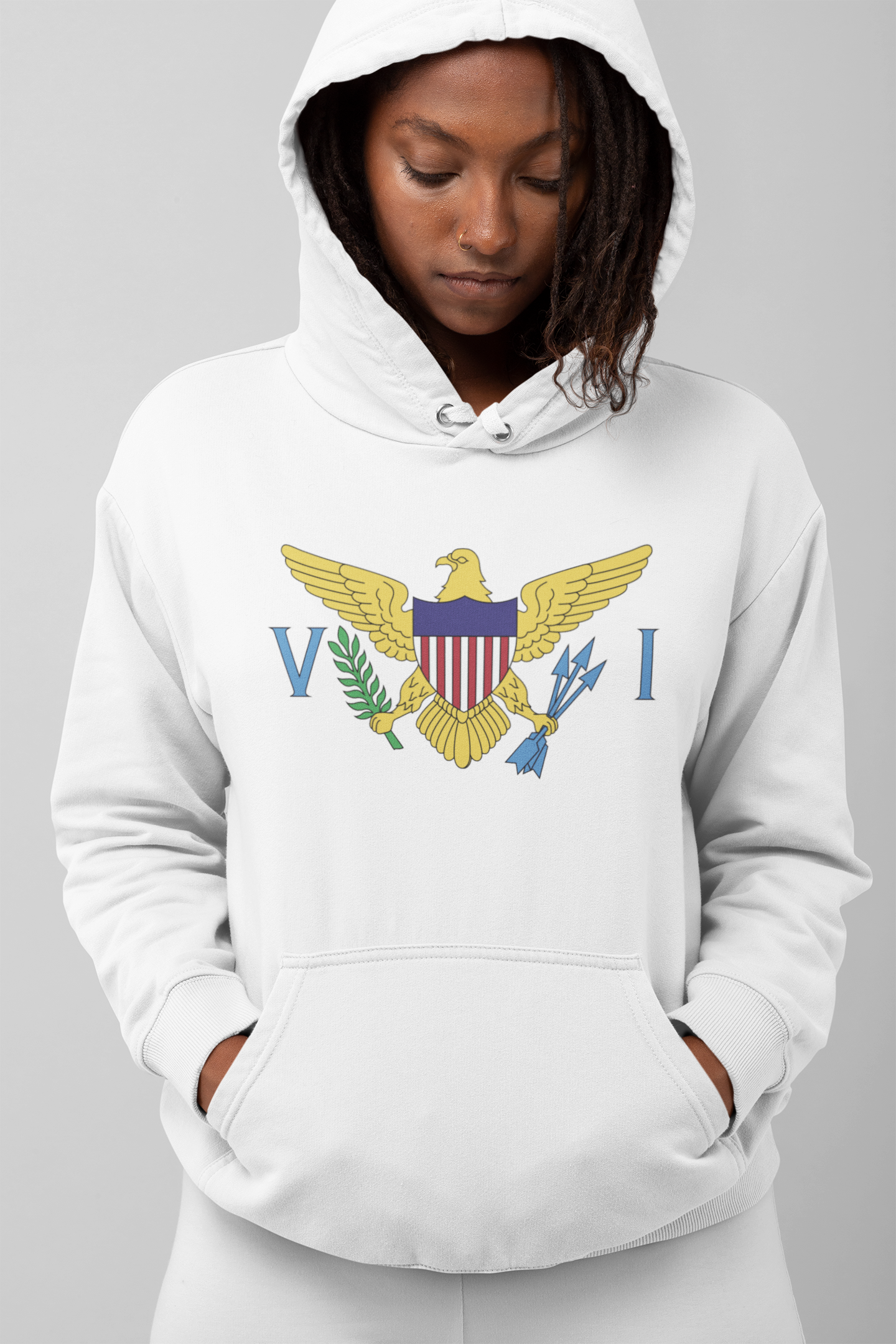 Unisex Hooded Sweatshirt - U.S. Virgin Islands