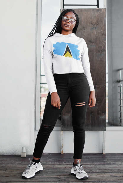 Cropped Hooded Sweatshirt - St. Lucia